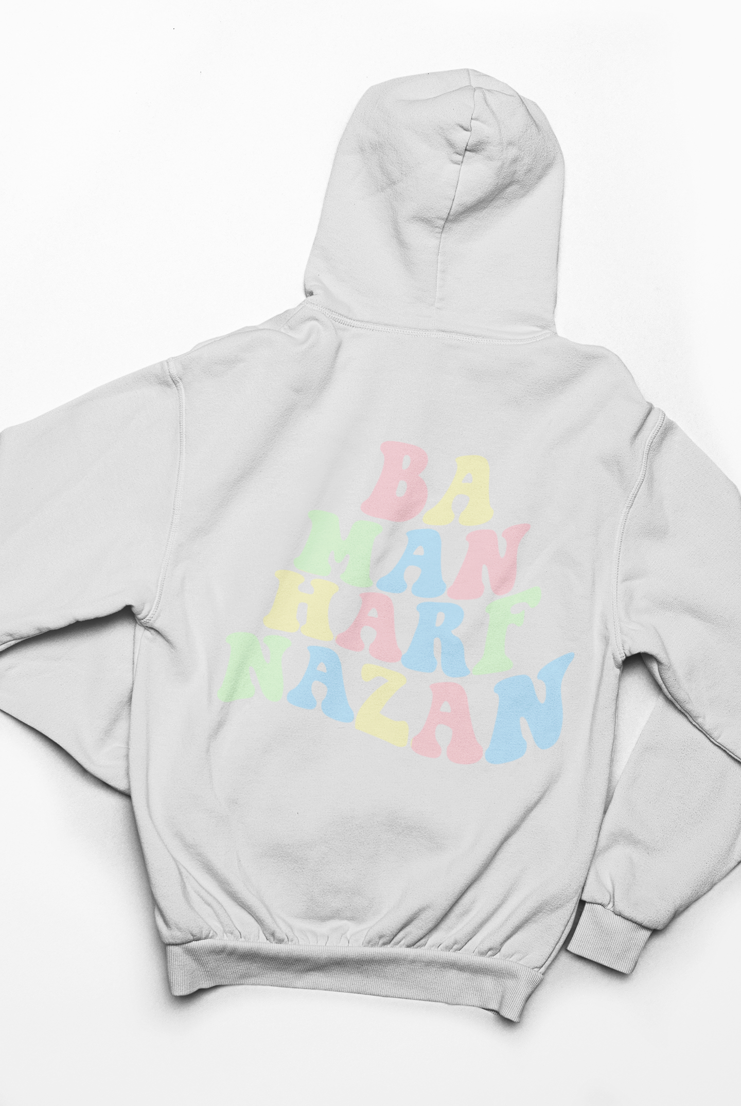 Ba Man Harf Nazan Hoodie | White