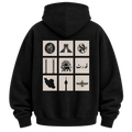 Oversized Persian Legacy Hoodie - Black