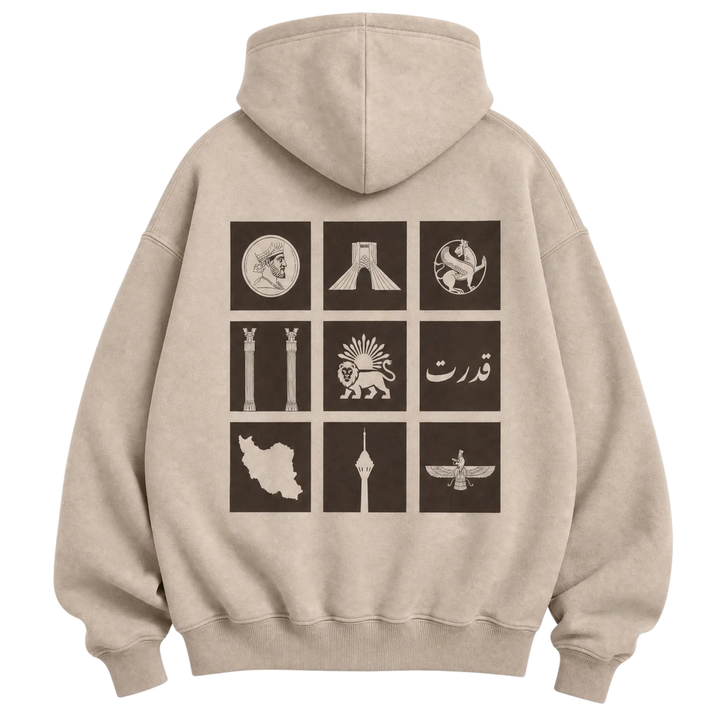 Oversized Persian Legacy Hoodie - Oak