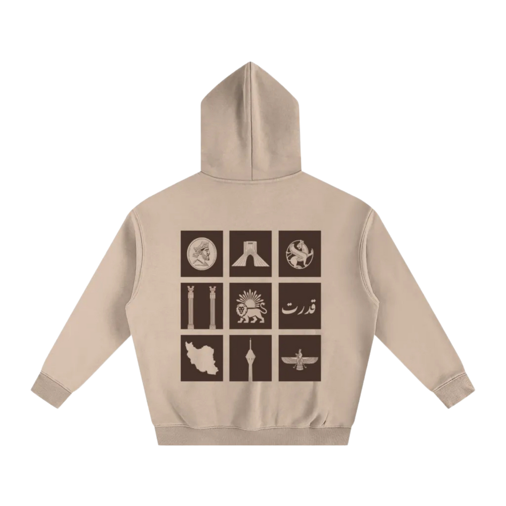 Oversized Persian Legacy Hoodie - Oak