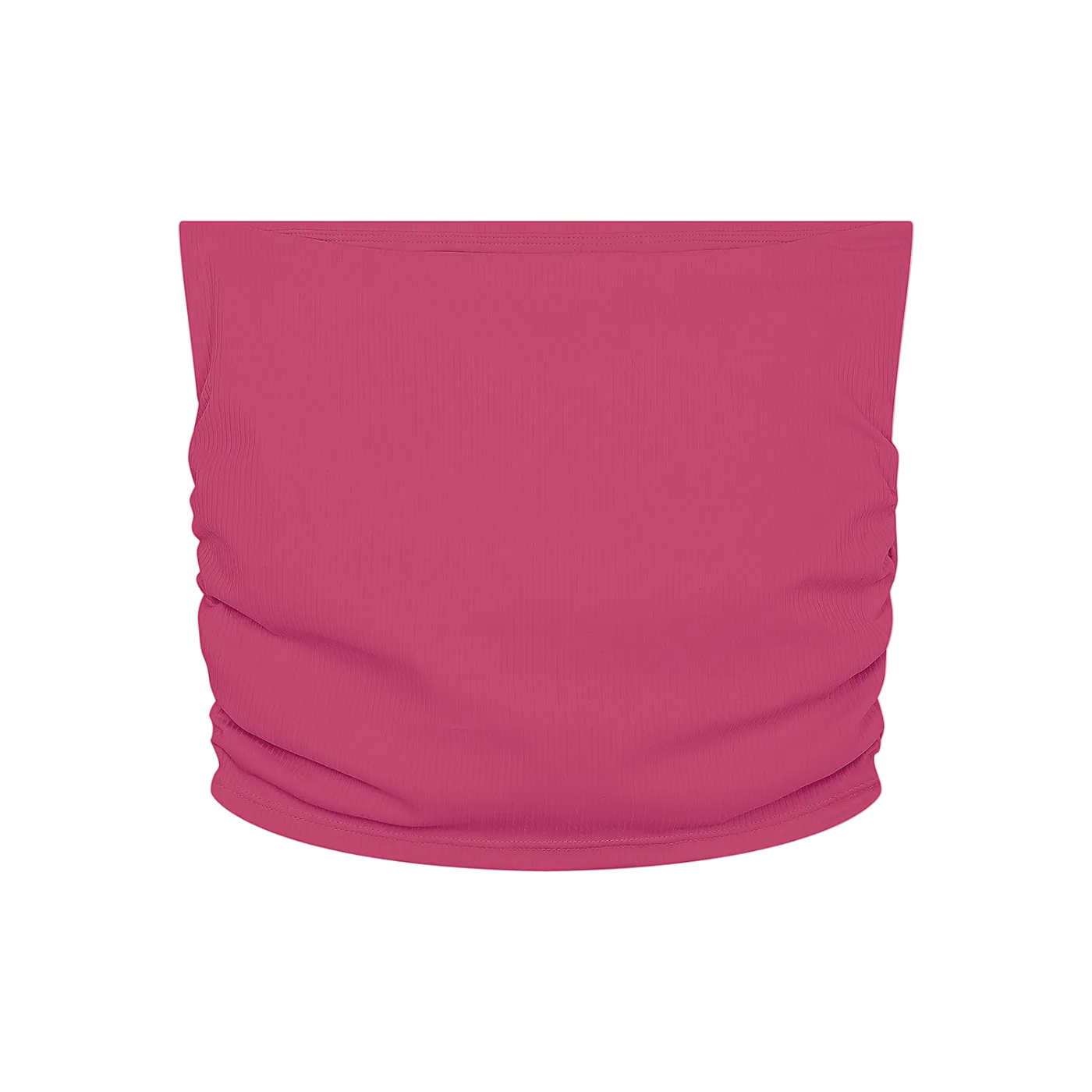 Farvahar Ruched Tube Top - Rose