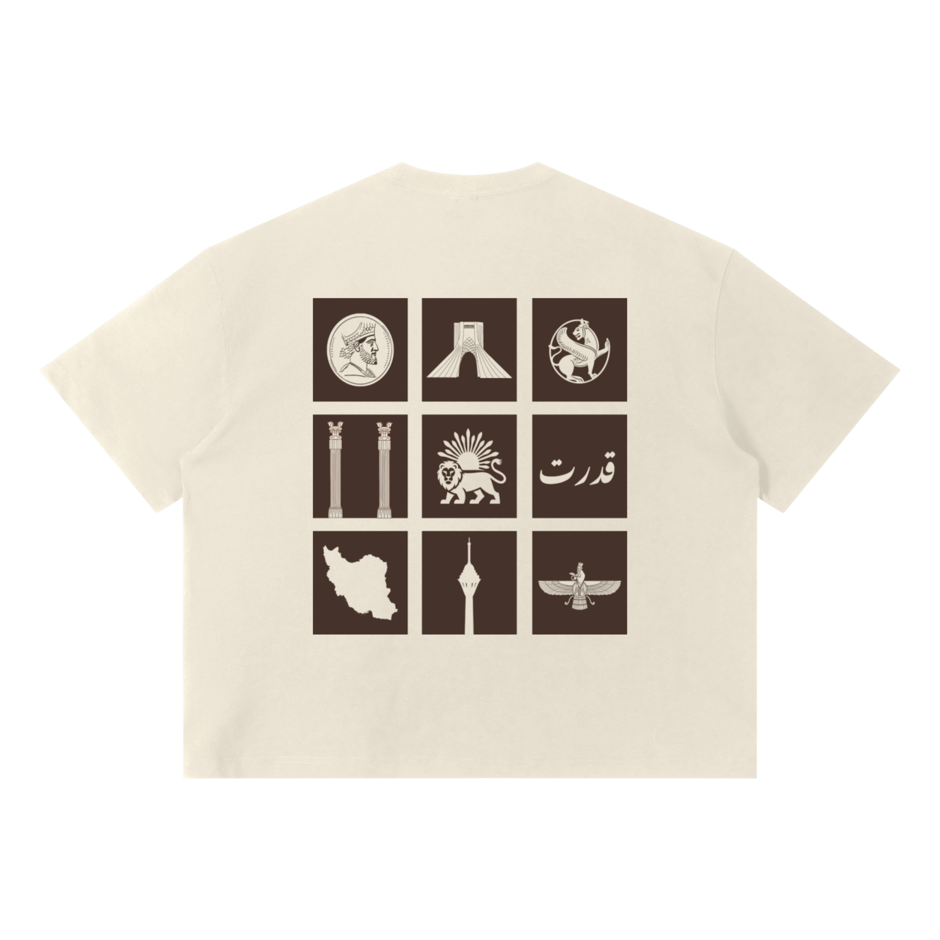 Oversized Persian Legacy Tee - Oak