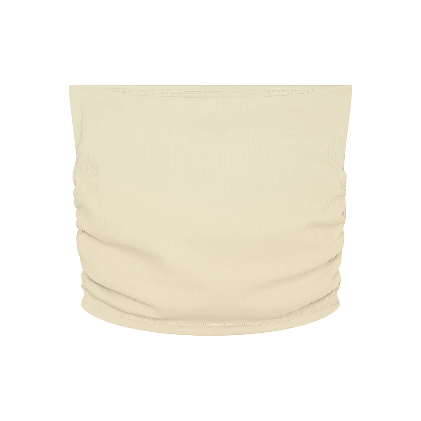 Farvahar Ruched Tube Top - Light Apricot