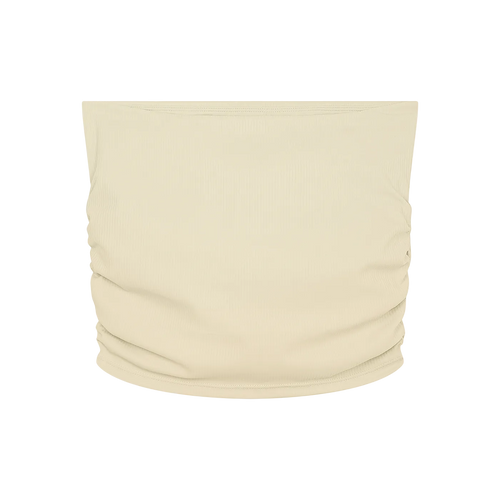 Farvahar Ruched Tube Top - Light Apricot