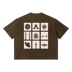 Oversized Persian Legacy Tee - Brown