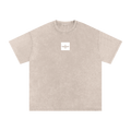 Persian Legacy Vintage Wash Oversized Long Tee - Beige