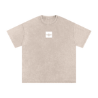 Persian Legacy Vintage Wash Oversized Long Tee - Beige