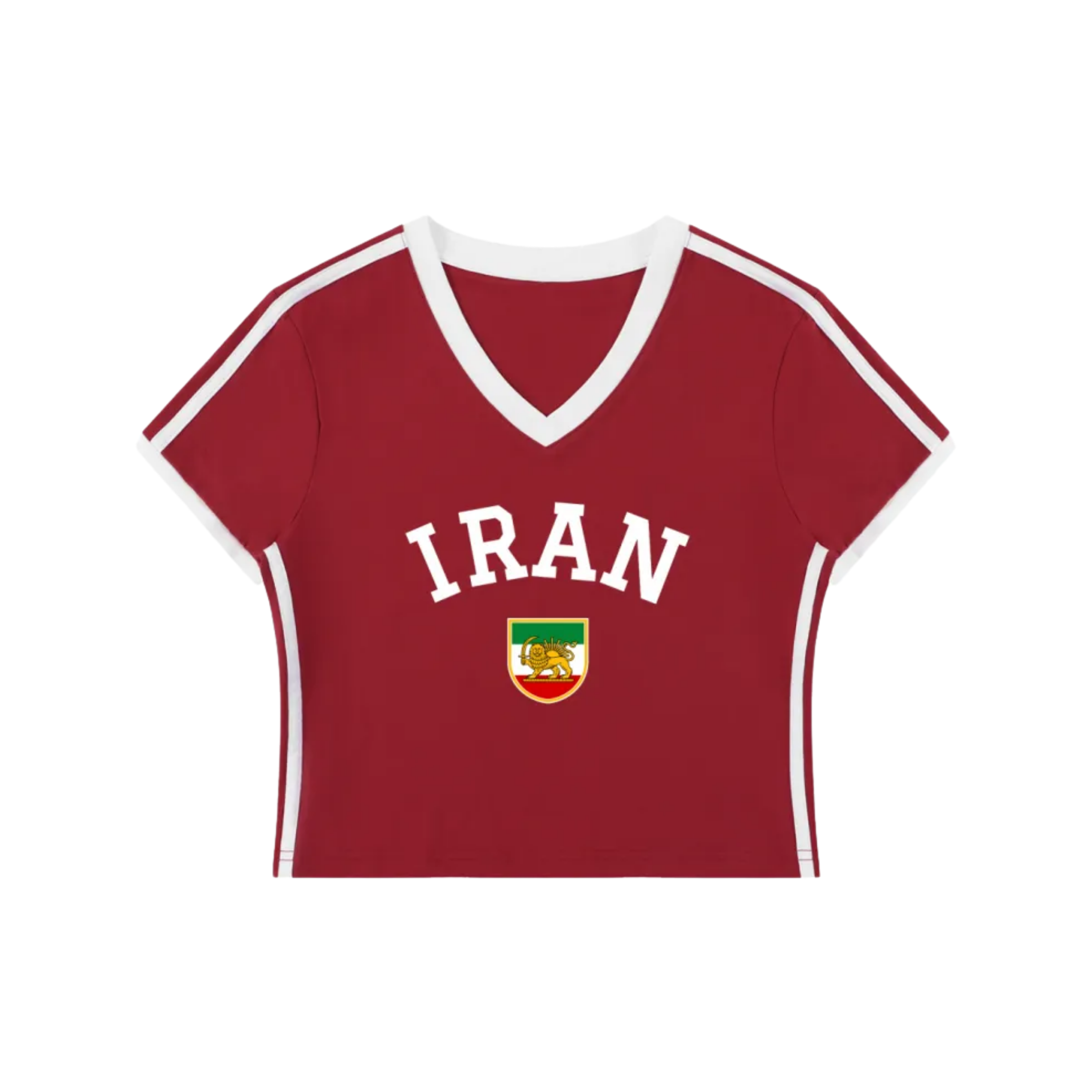 Iran Soccer Cropped Tee (Team Melli) - Red