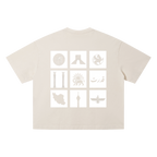 Persian Legacy Vintage Wash Oversized Tee - Beige
