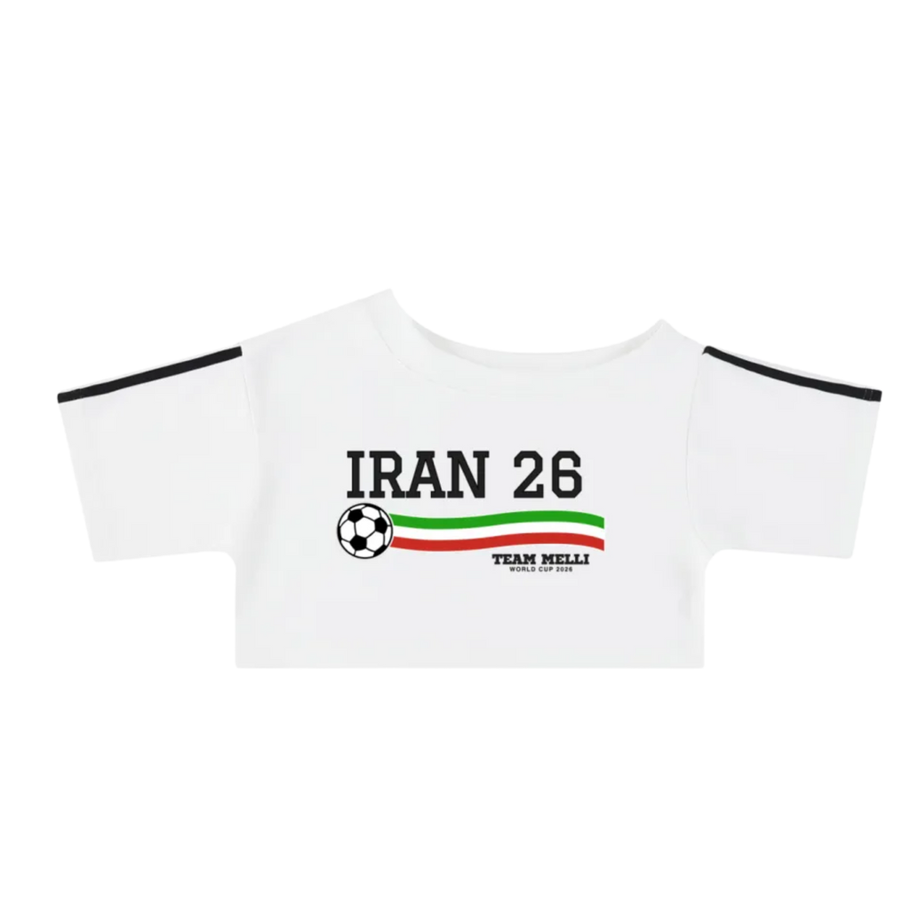 Iran Soccer Off-the-Shoulder Crop Tee (Team Melli)