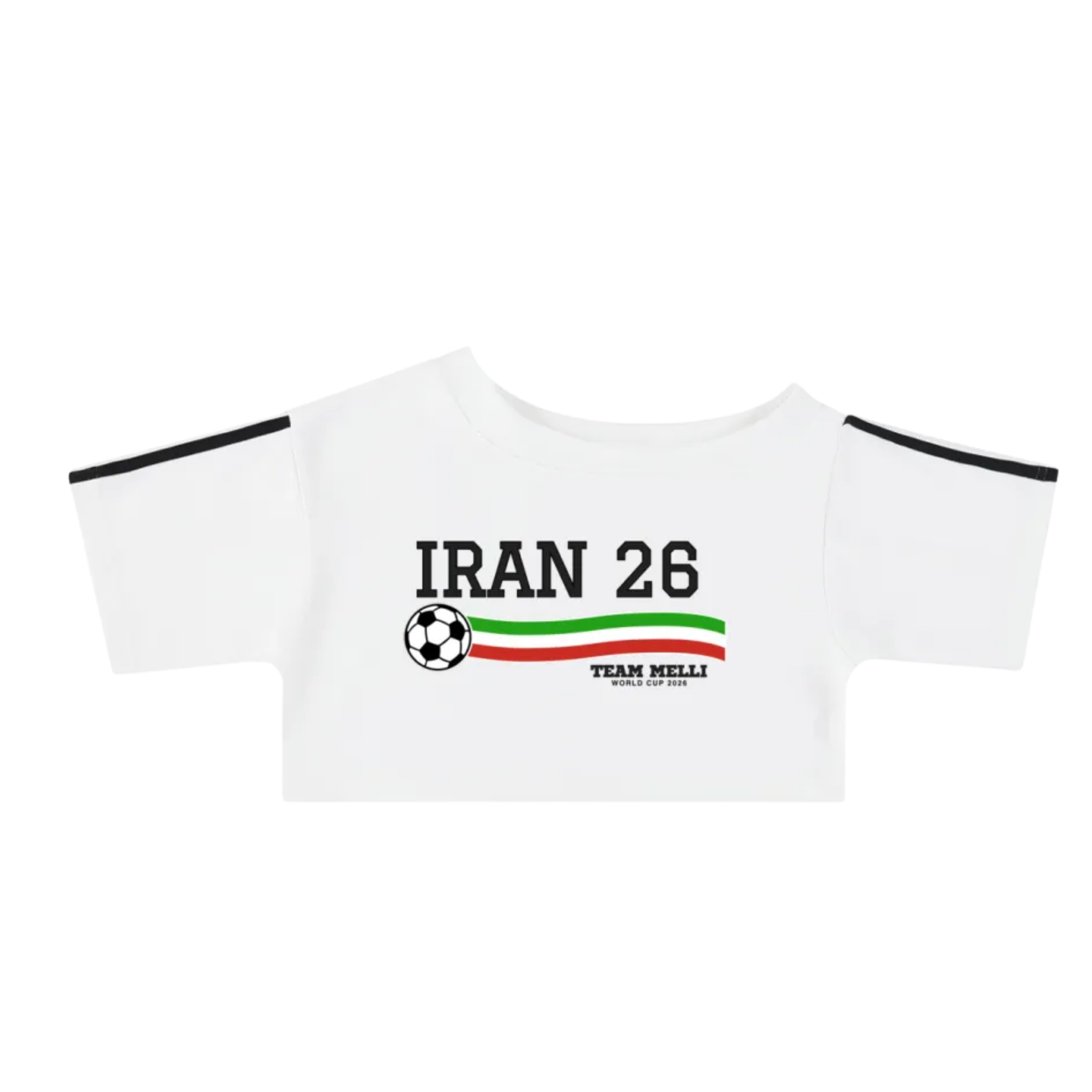 Iran Soccer Off-the-Shoulder Crop Tee (Team Melli)