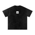 Persian Legacy Vintage Wash Oversized Long Tee - Black
