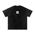 Persian Legacy Vintage Wash Oversized Long Tee - Black