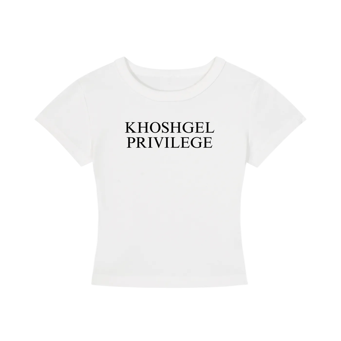 Khoshgel Privilege Cotton Baby Tee - White