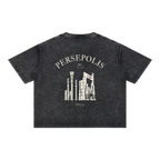Persepolis Vintage Wash Oversized Tee - Black