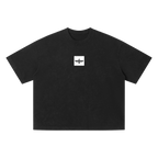Persian Legacy Vintage Wash Oversized Tee - Black