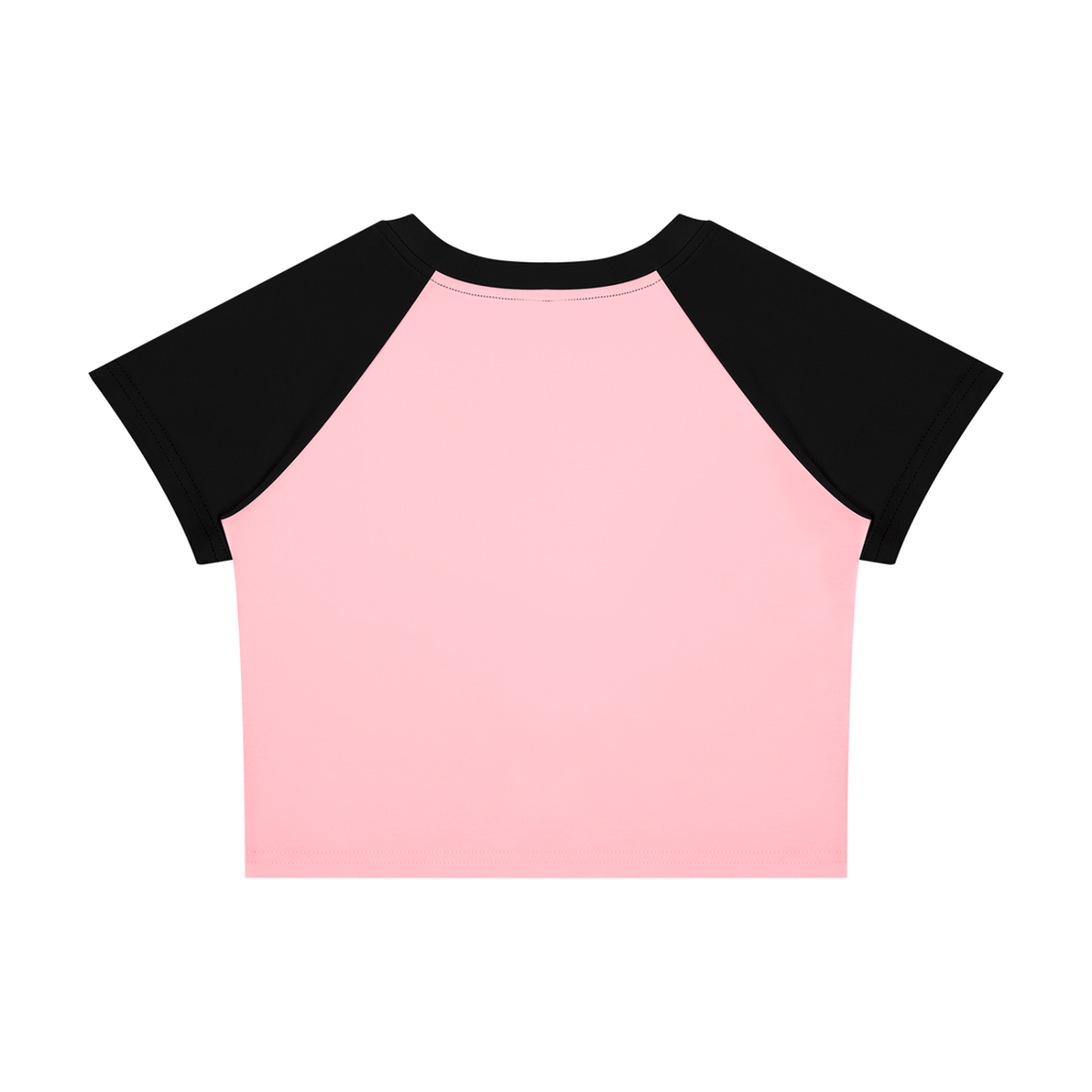 Bespor Be Khoda Baby Tee - Pink/Black