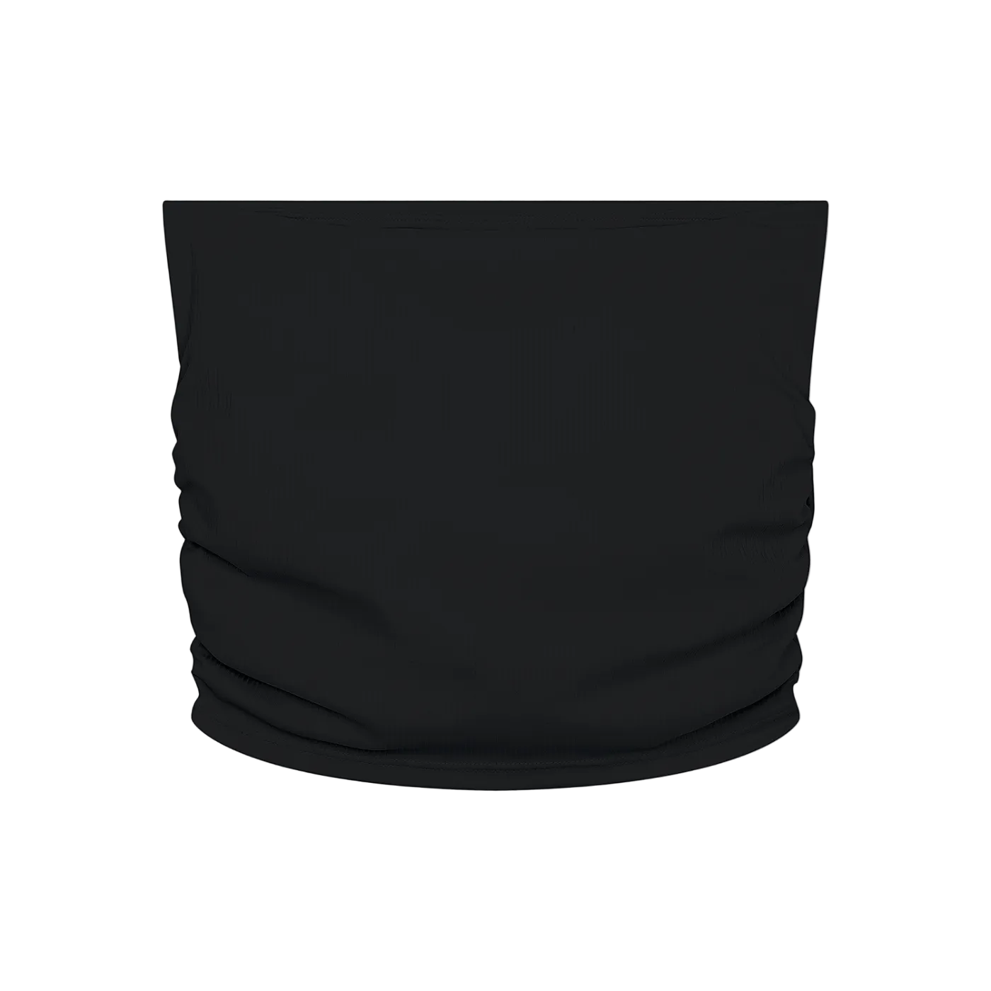 Farvahar Ruched Tube Top - Black