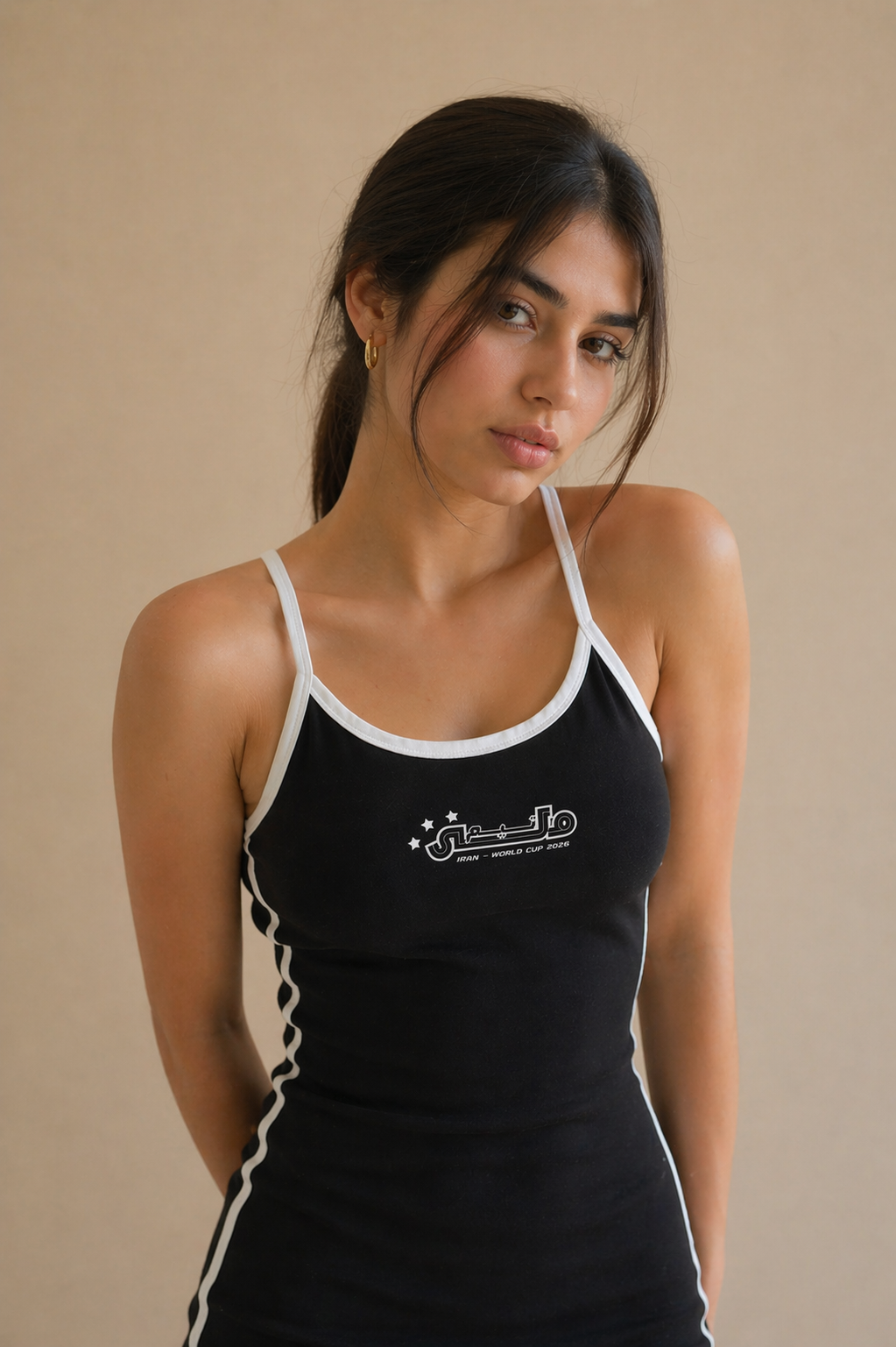 Team Melli Bodycon Dress - Black - Iran World Cup 26