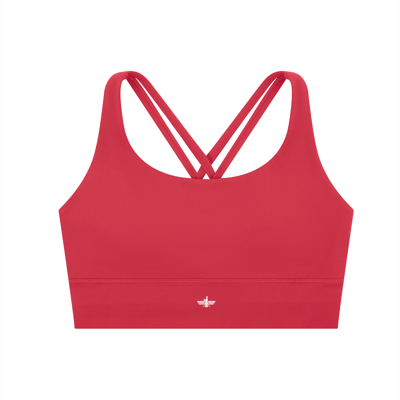 Farvahar Criss-Cross Sports Bra - Red
