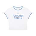 Hasoodi Nakon Baby Tee - White/Blue