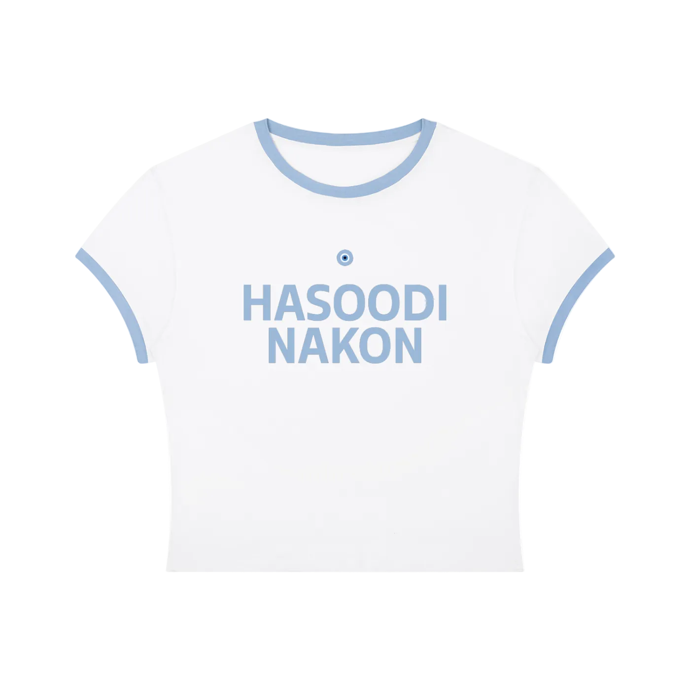 Hasoodi Nakon Baby Tee - White/Blue