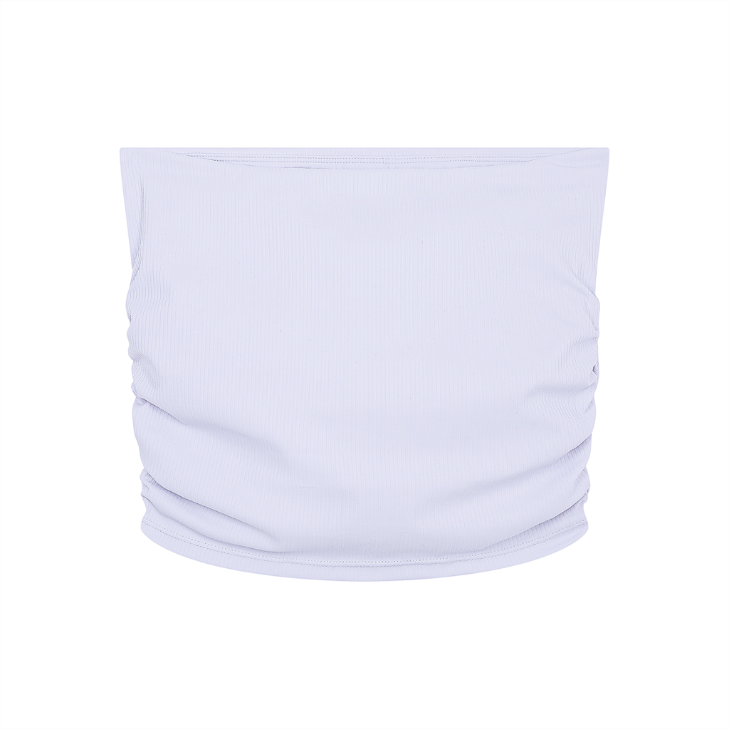Farvahar Ruched Tube Top - Lavender