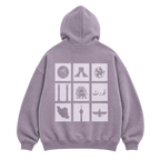 Oversized Persian Legacy Hoodie - Stone Purple