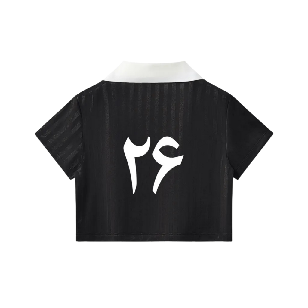 Team Melli Cropped Jersey - Black - Iran World Cup 26