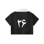 Team Melli Cropped Jersey - Black - Iran World Cup 26