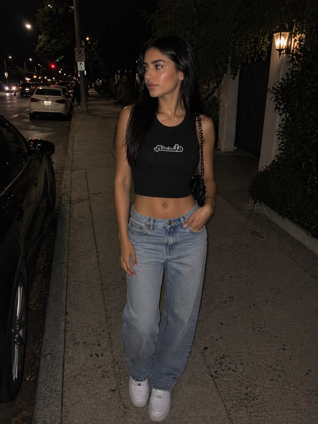 Team Melli Cropped Tank - Black - Iran World Cup 26