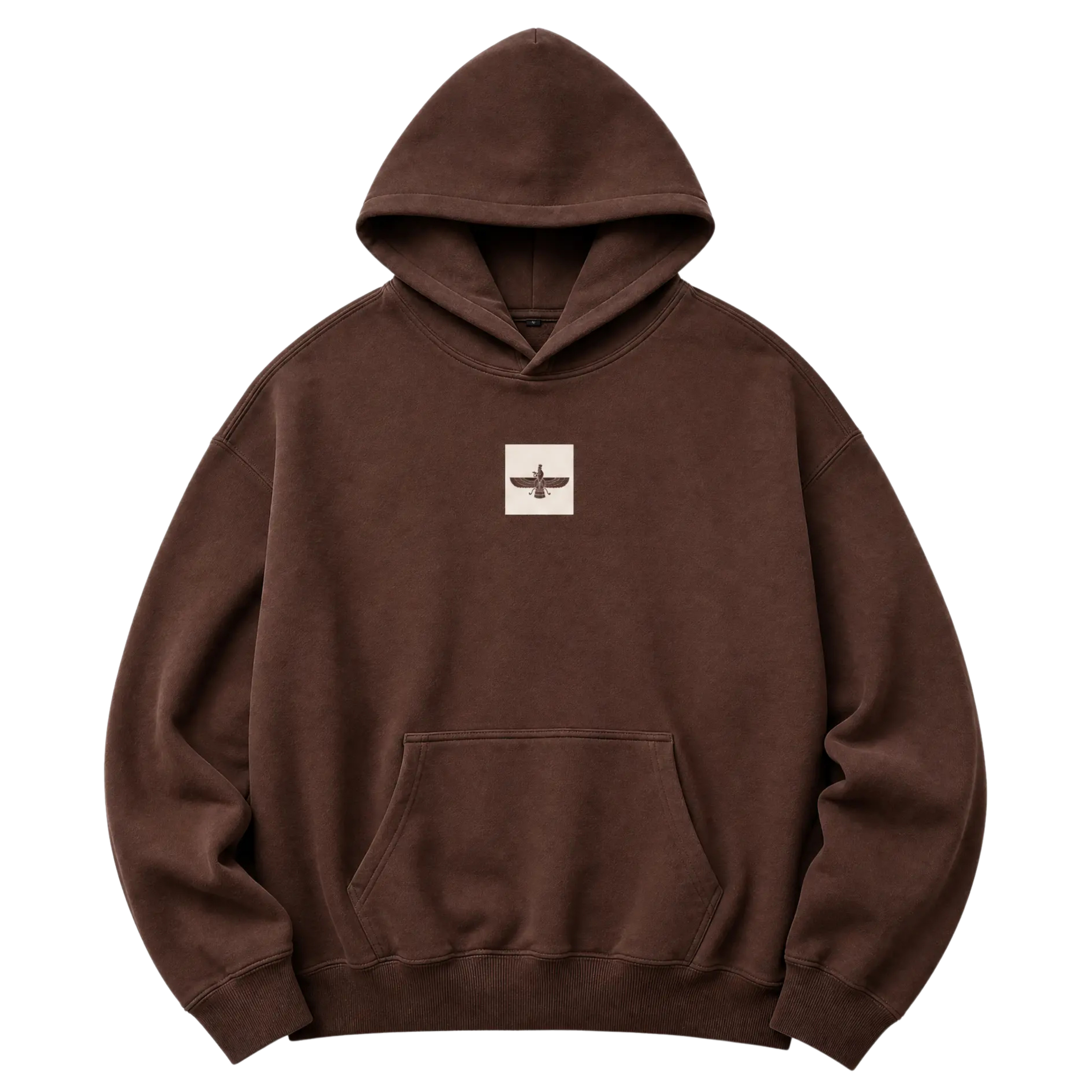 Oversized Persian Legacy Hoodie - Brown