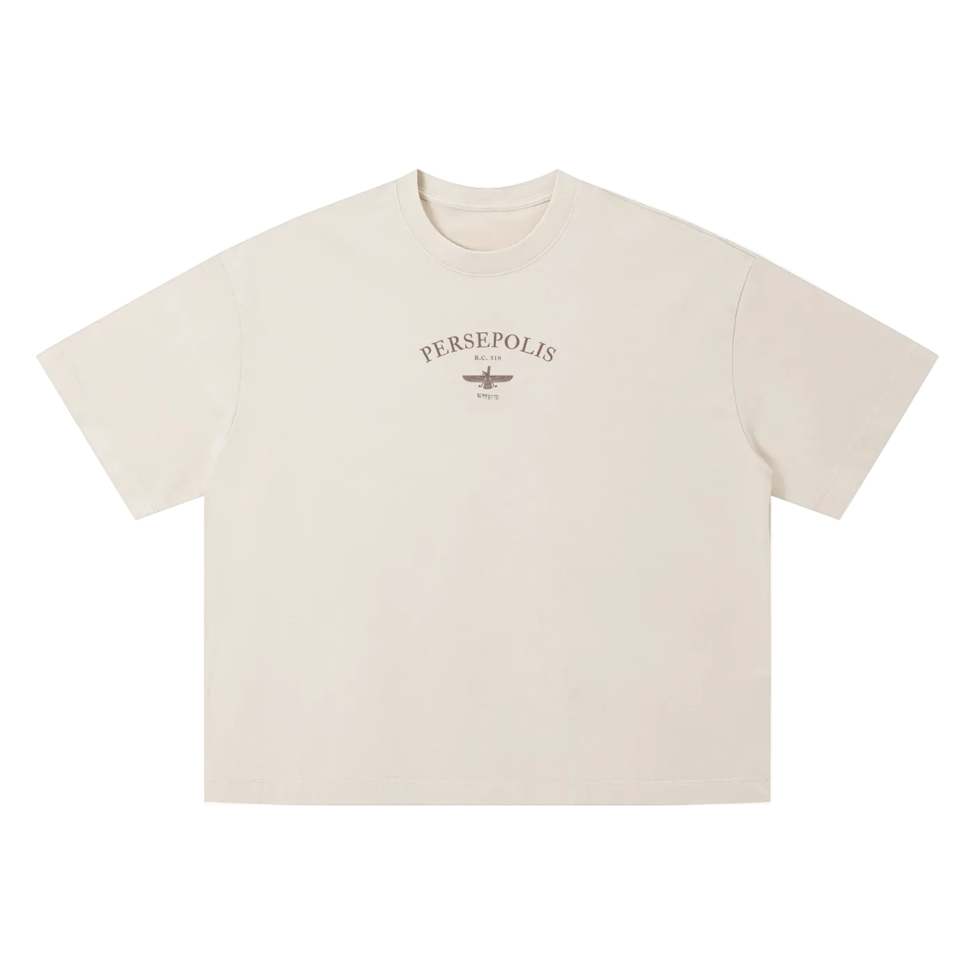 Persepolis Vintage Wash Oversized Tee - Apricot