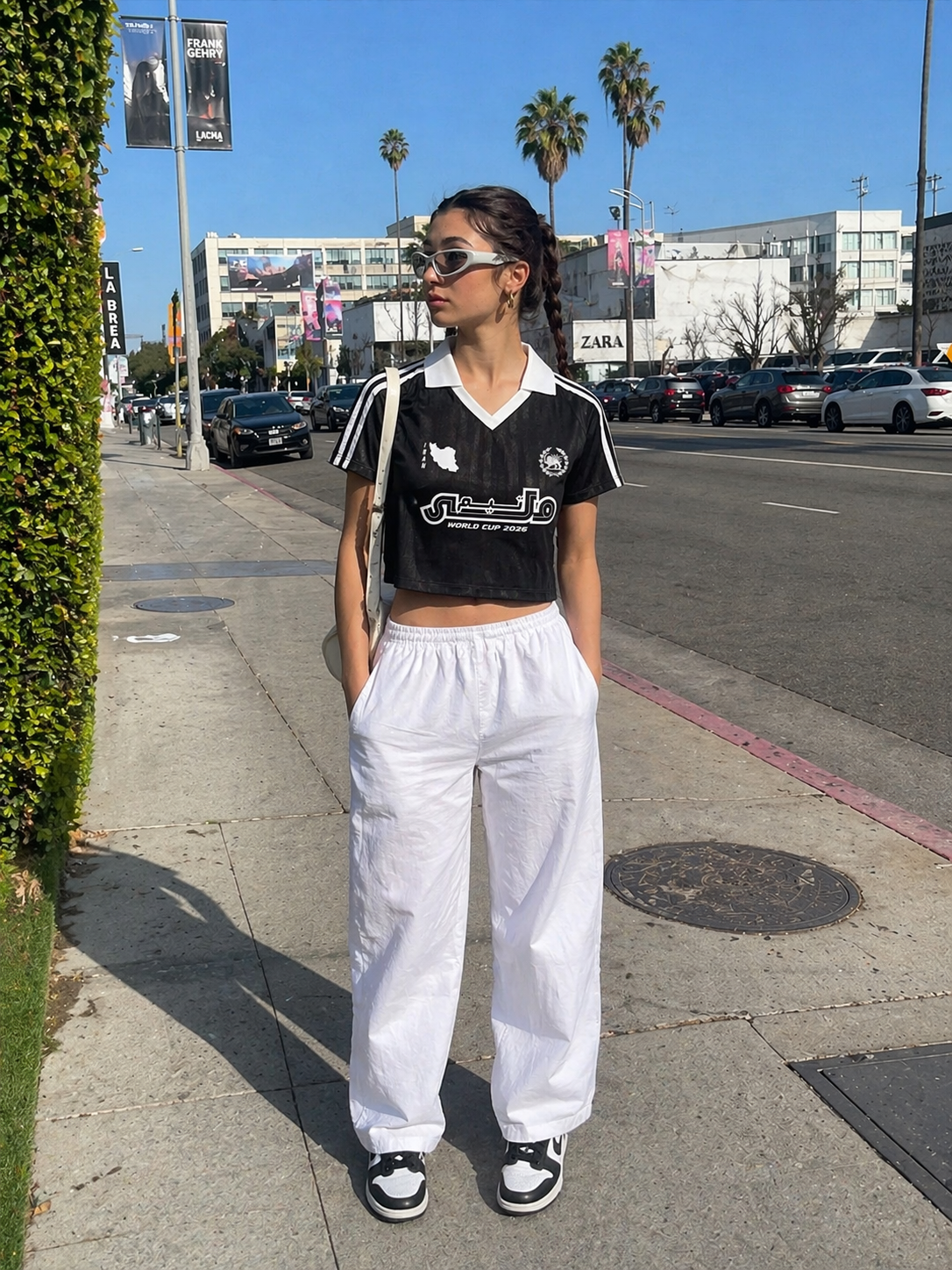 Team Melli Cropped Jersey - Black - Iran World Cup 26