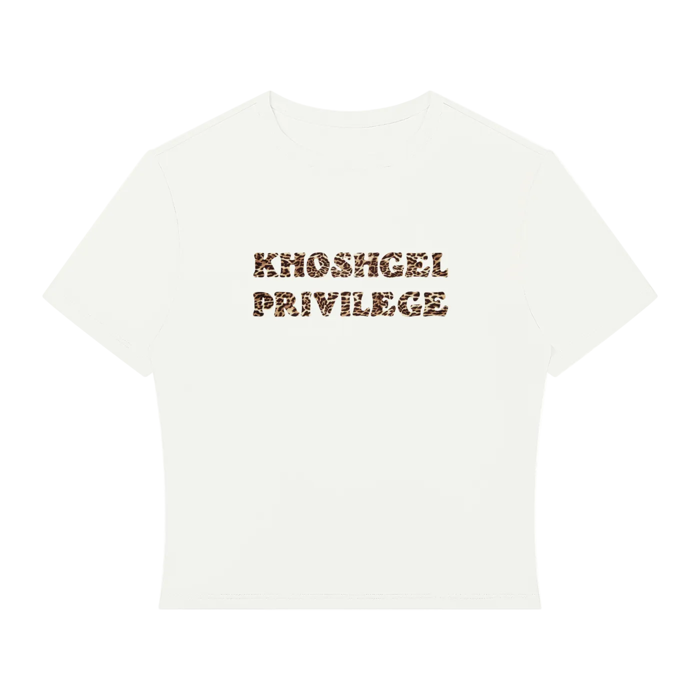 Khoshgel Privilege Baby Tee -White