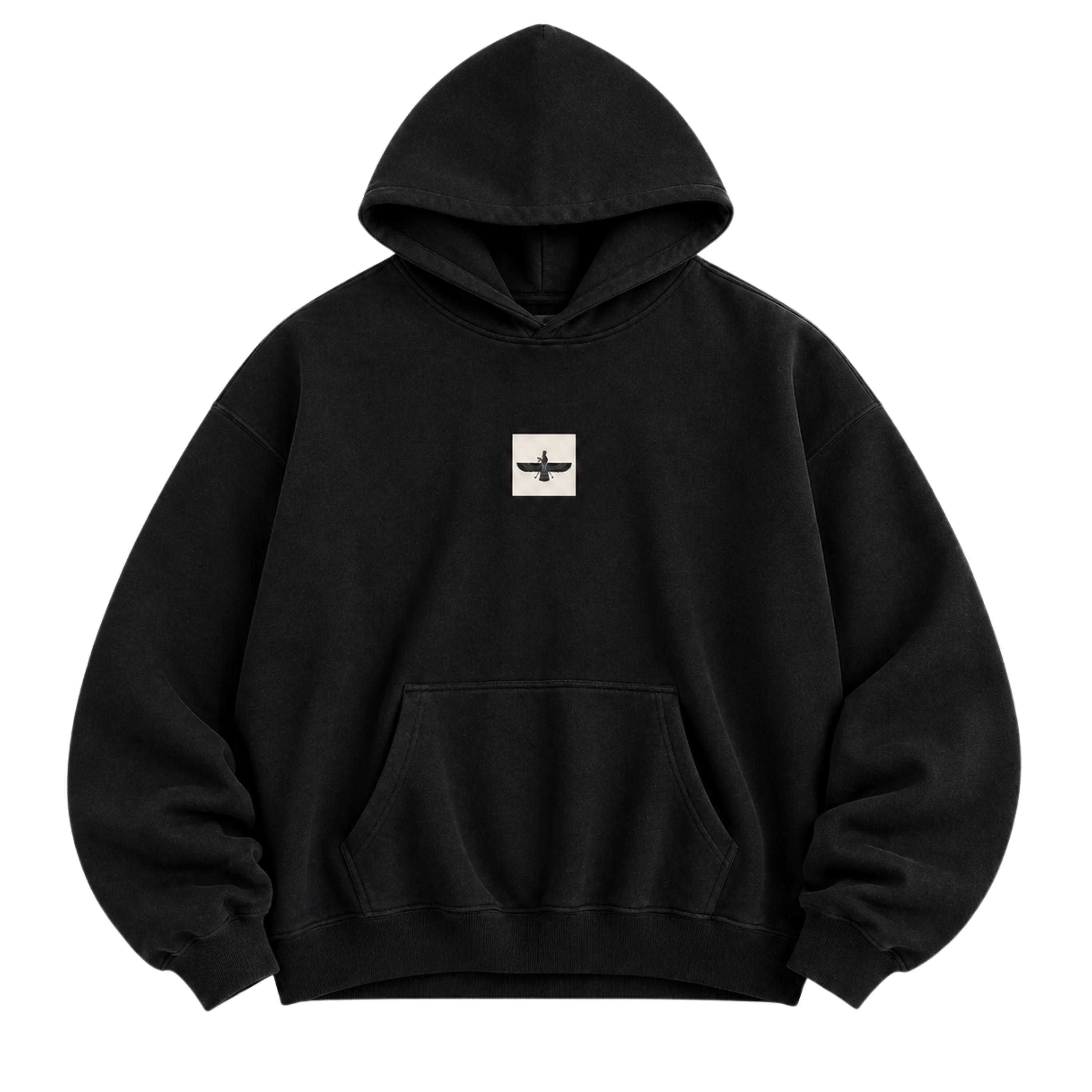 Oversized Persian Legacy Hoodie - Black