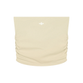 Farvahar Ruched Tube Top - Light Apricot