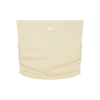 Farvahar Ruched Tube Top - Light Apricot