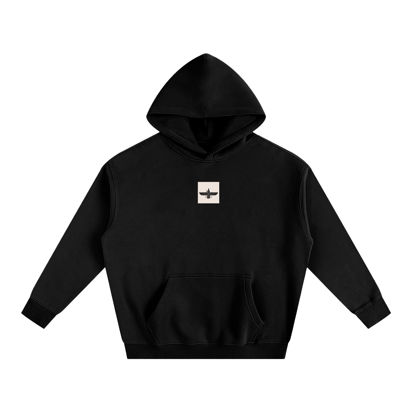 Oversized Persian Legacy Hoodie - Black
