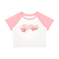 Kish Island Baby Tee - Pink/White
