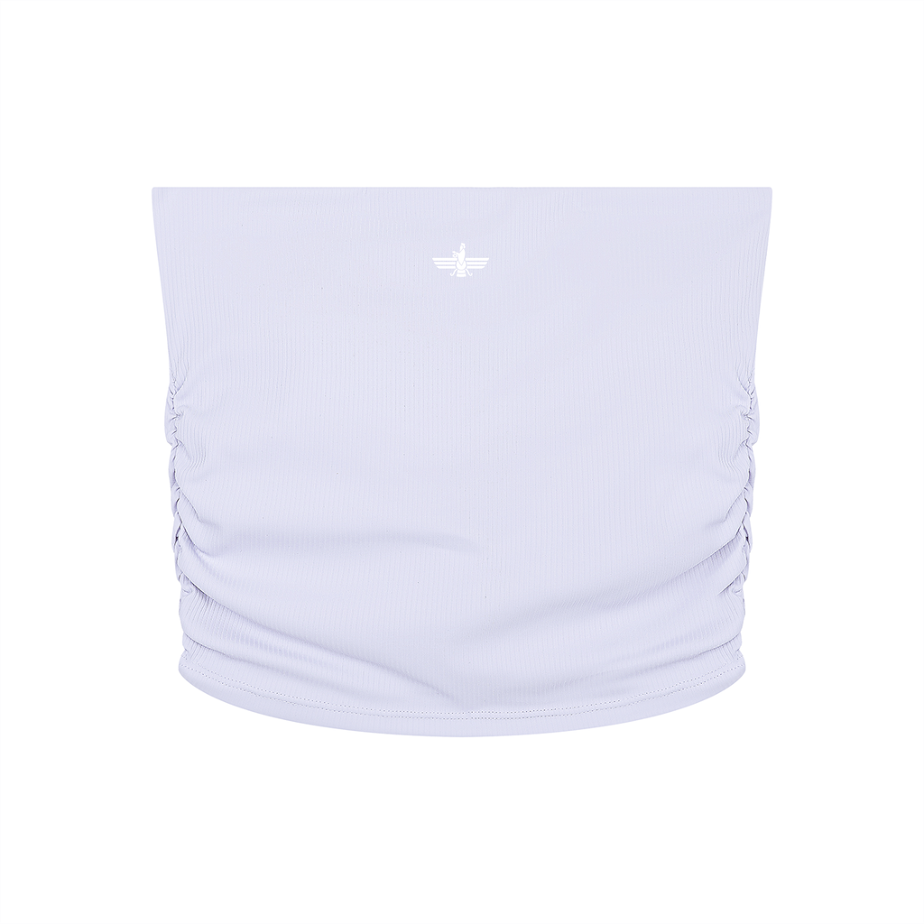 Farvahar Ruched Tube Top - Lavender